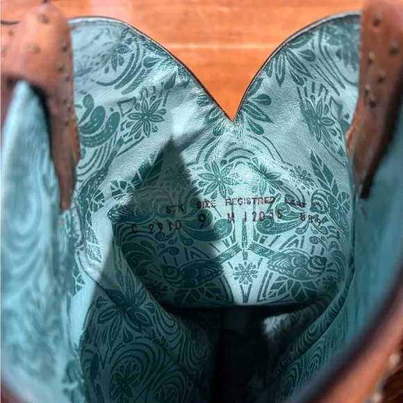 Brown Fringe Western Heeled Boots - Women's Fashion Boot - Picture 4 of 5